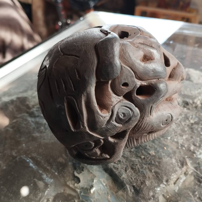 Original Portraiture Abstract Sculpture by Stefan Van Der Ende