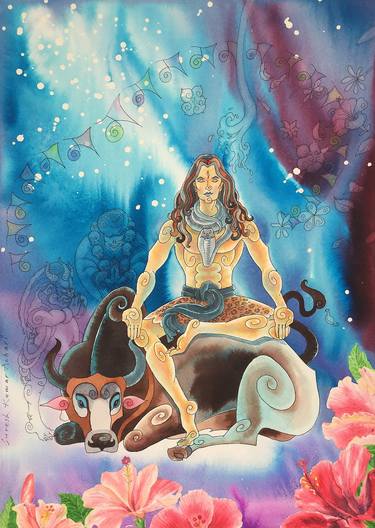 Original Religious Paintings by Suresh Kumar Achari