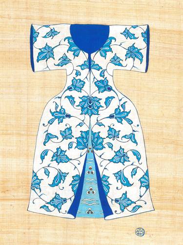 The Kaftan (Caftan) with traditional Turkish tile patterns – Original Artwork thumb