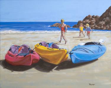 Print of Figurative Boat Paintings by Murray Tucker