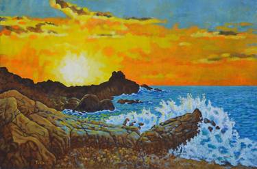 Print of Modern Seascape Paintings by Murray Tucker