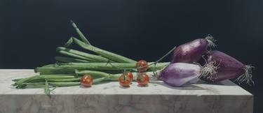 Original Photorealism Still Life Printmaking by bruno richard