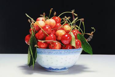 Original Photorealism Still Life Printmaking by bruno richard