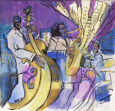 Print of Expressionism Music Paintings by Rose Freeland