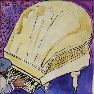 Print of Music Paintings by Rose Freeland