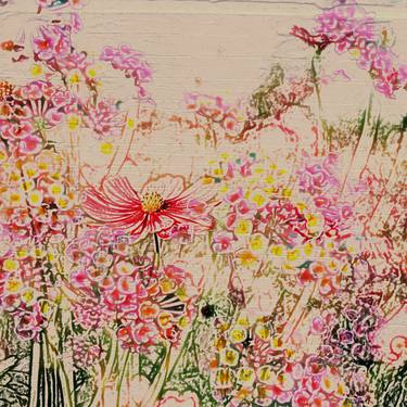 Print of Impressionism Floral Printmaking by Rose Freeland