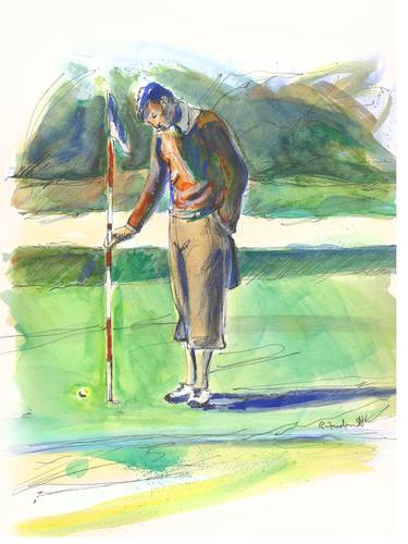 Print of Figurative Sports Paintings by Rose Freeland