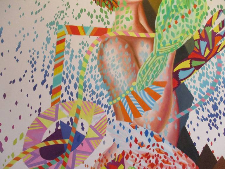 Original Figurative Women Painting by Lina Karam
