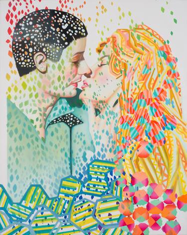 Print of Love Paintings by Lina Karam