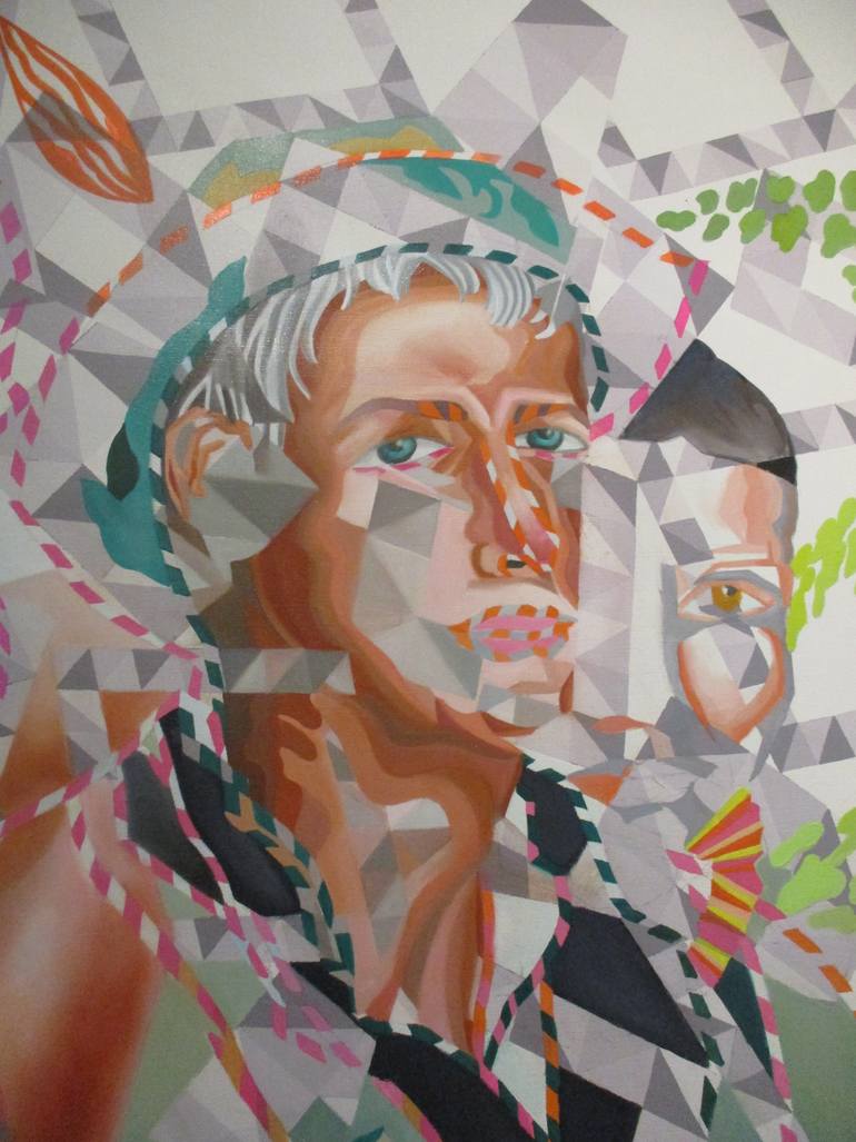 Original Figurative Cinema Painting by Lina Karam