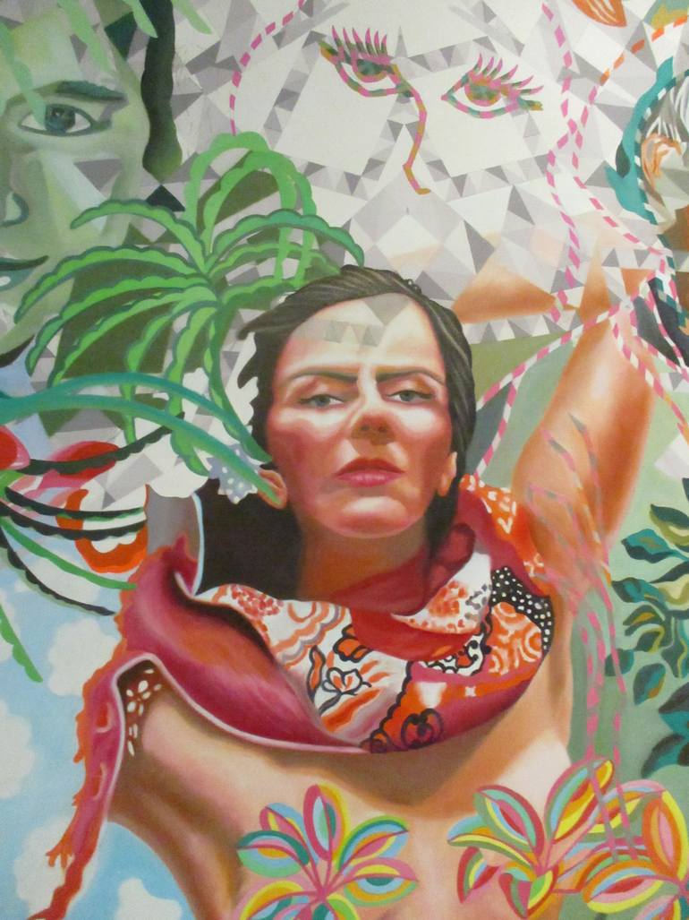 Original Figurative Cinema Painting by Lina Karam