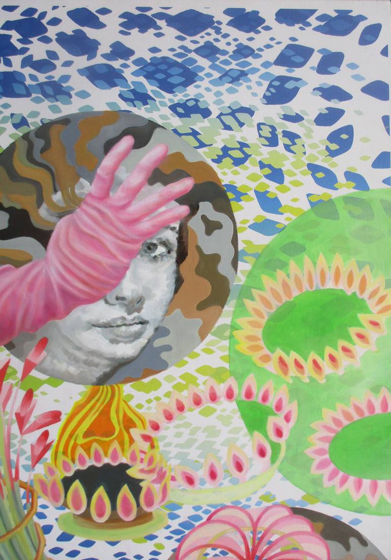 Original Figurative People Painting by Lina Karam