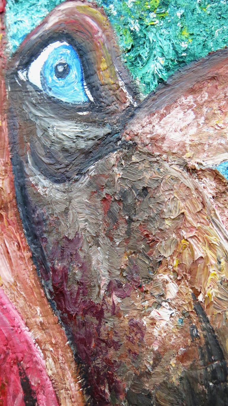 Original Impressionism Animal Painting by Vlada Kolyada