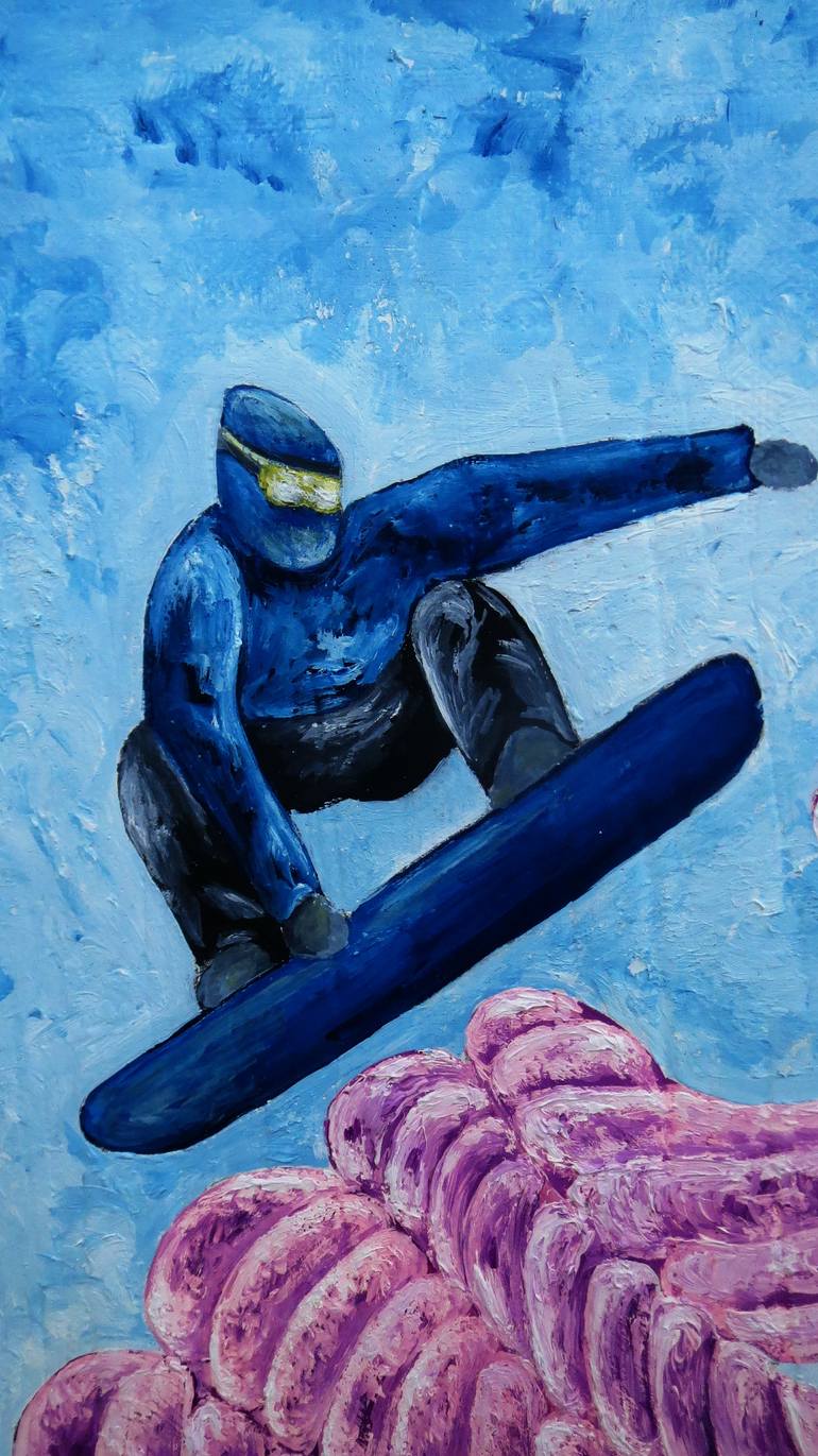 Original Surrealism Sports Painting by Vlada Kolyada
