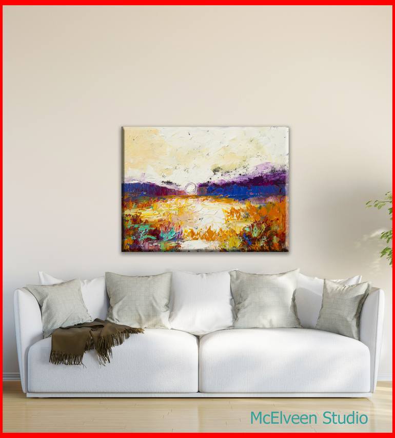 Original Abstract Landscape Painting by Claire McElveen