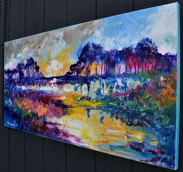 Original Abstract Landscape Painting by Claire McElveen