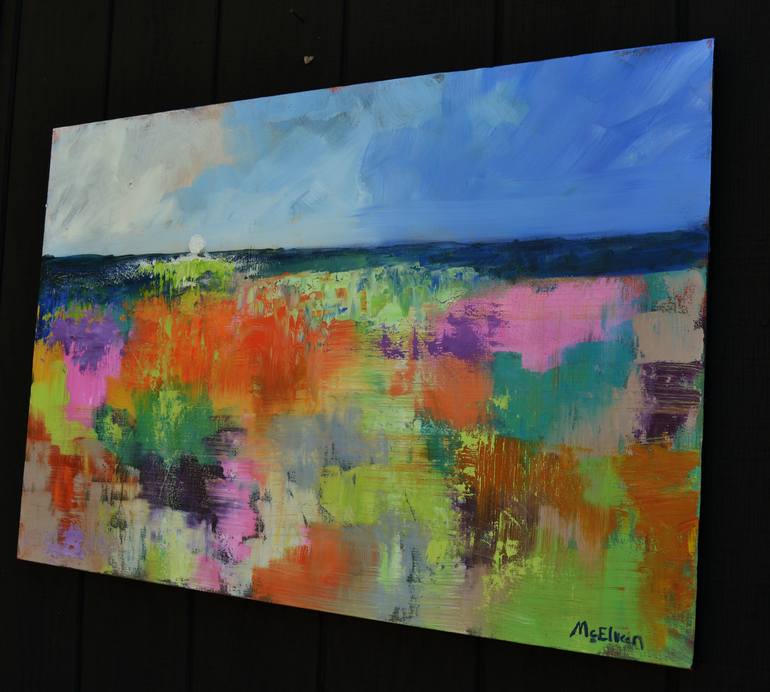 Original Abstract Landscape Painting by Claire Mcelveen