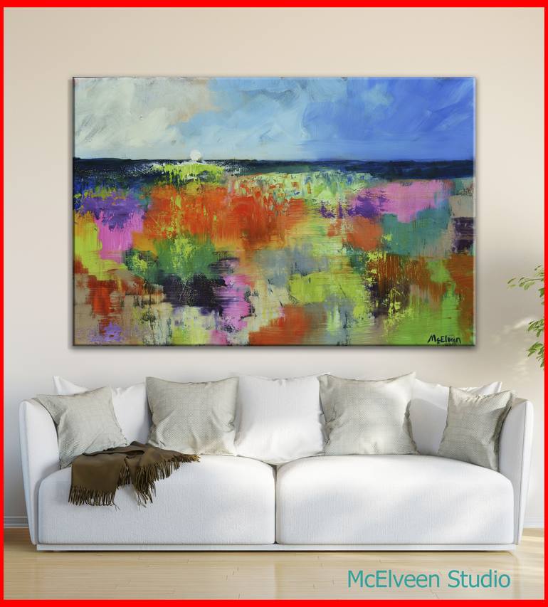 Original Abstract Landscape Painting by Claire Mcelveen