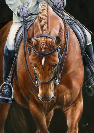 Original Fine Art Animal Paintings by UNA HURST