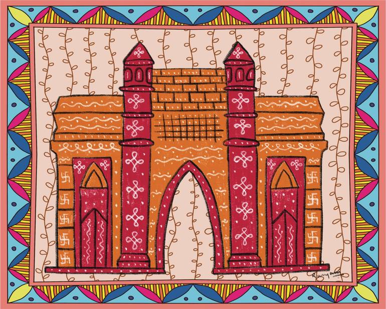 Gateway of India, mumbai Digital by Ranjani Raghavan | Saatchi Art