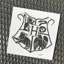 This is my signed original artwork and not a print. 

This is my original artwork of "Hogwarts Symbol" in ink on a 7.5 x 7.5 inch white cardstock paper 

The art is packaged in a protective plastic sleeve. All materials used are acid free.

Feel free to ask me any questions!