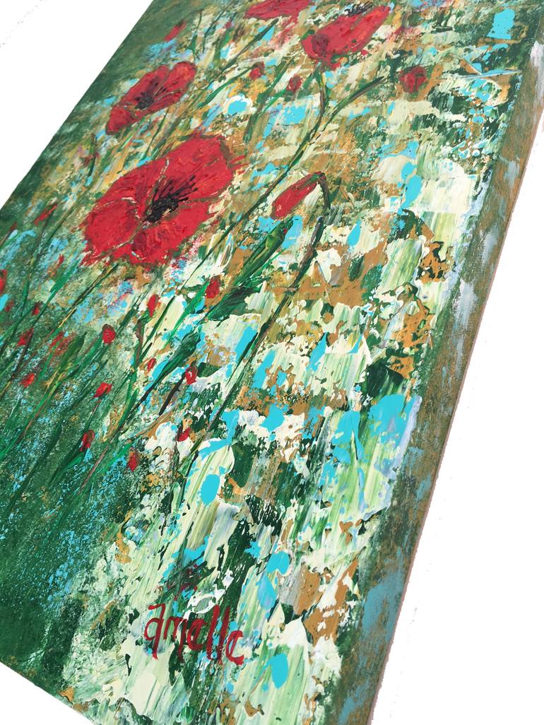 Original Expressionism Floral Painting by Amelle E