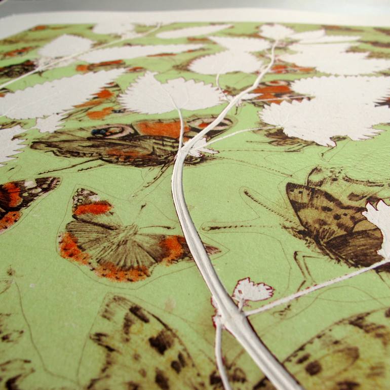 Original Illustration Nature Printmaking by Lynn Bailey