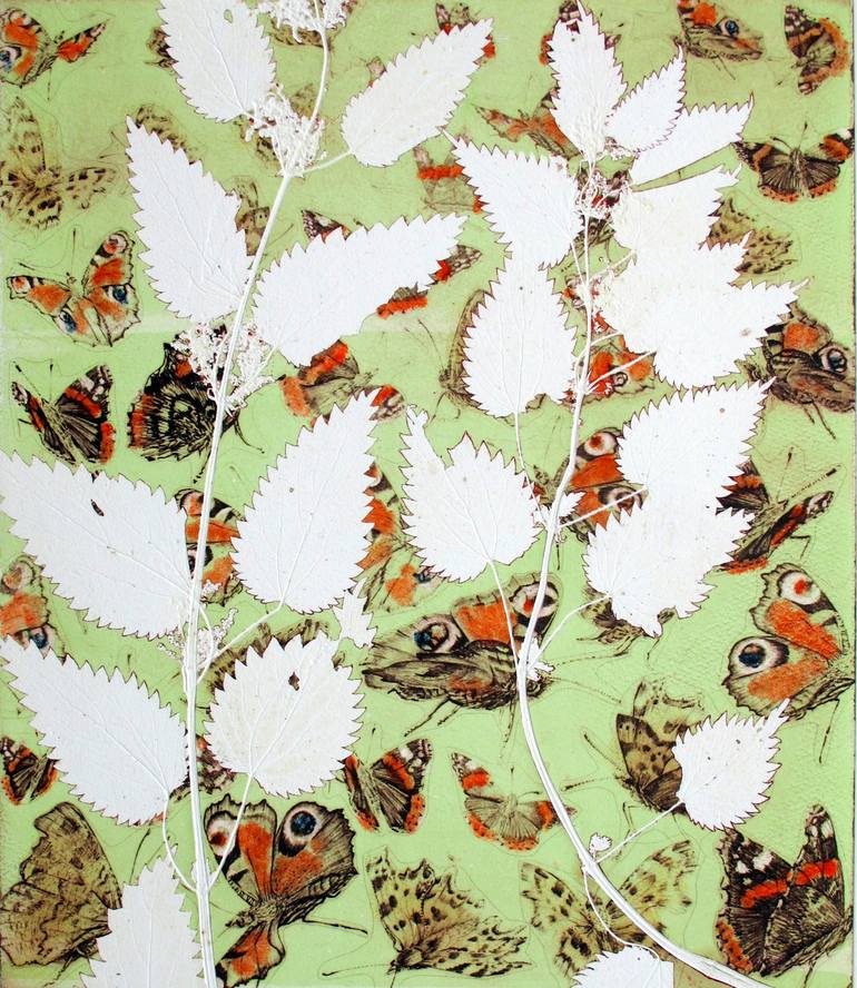Original Illustration Nature Printmaking by Lynn Bailey