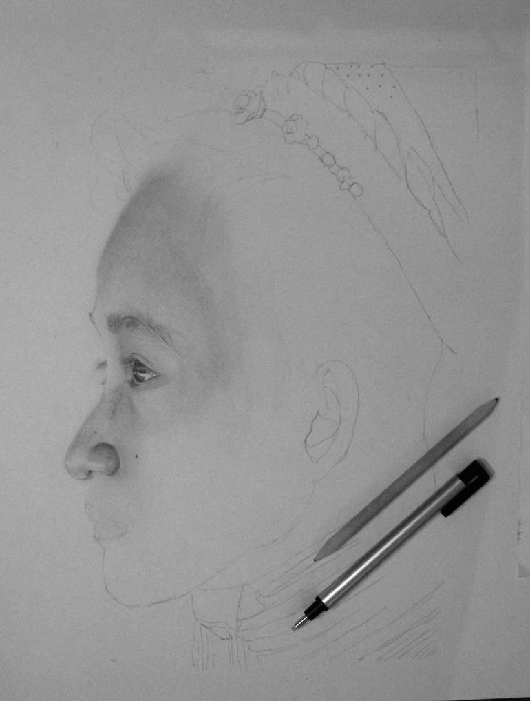 Original Documentary People Drawing by Elizabeth Seta
