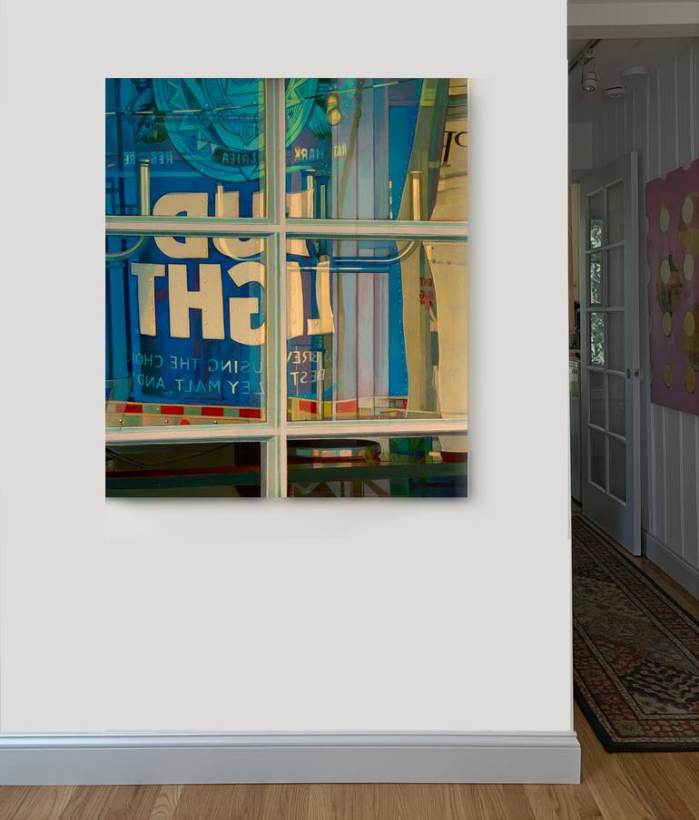 Original Abstract Architecture Painting by Susan Carson