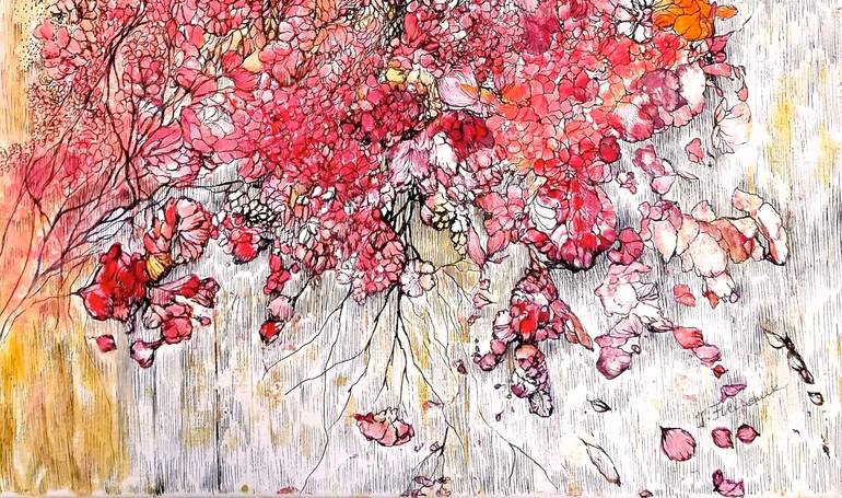 Original Figurative Floral Painting by Julia Filipchuk