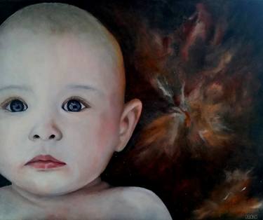 Original Expressionism Outer Space Paintings by Julie Bond