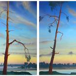 Desna, autumn. Screen in 2 parts. by Valeriy Grachov