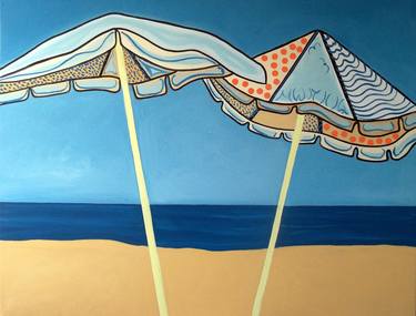 Original Beach Painting by Mick Wilson