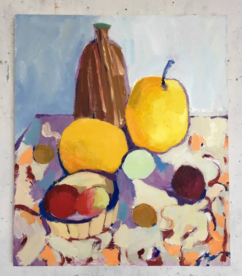 Original Abstract Still Life Painting by Veronika Syrotkina