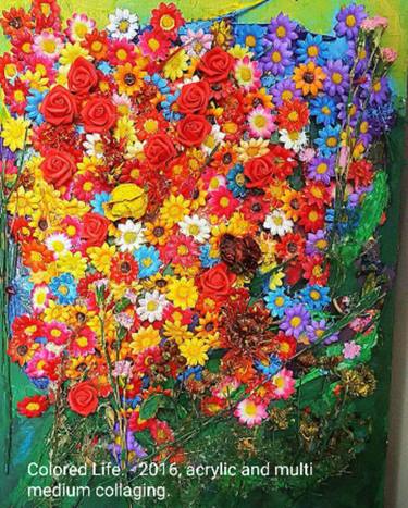 Original Modernism Floral Paintings by farzad sadrian