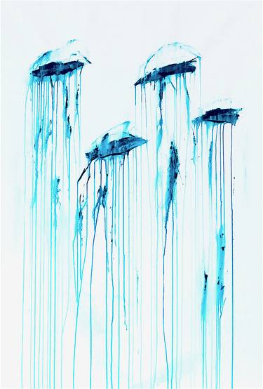 Original Minimalism Fish Paintings by Jennifer Latimer