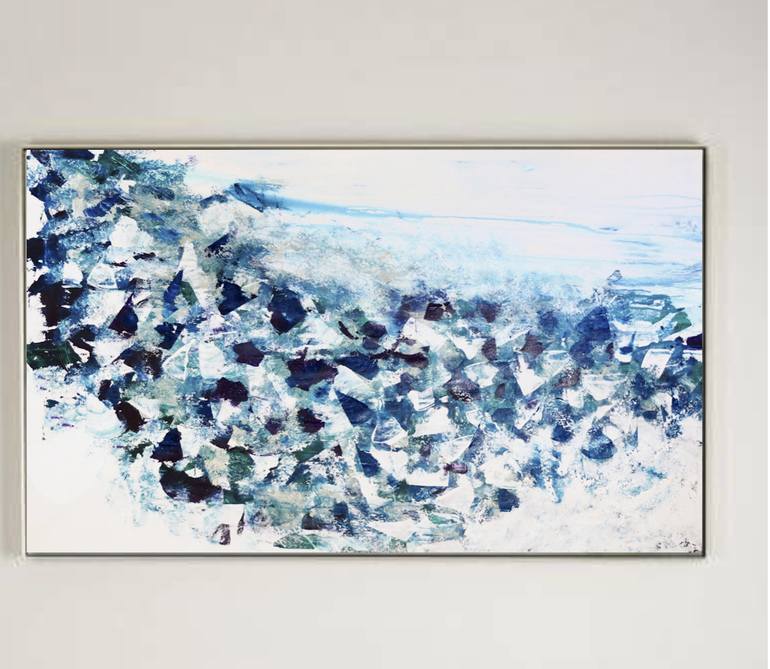 Original Abstract Fish Painting by Jennifer Latimer