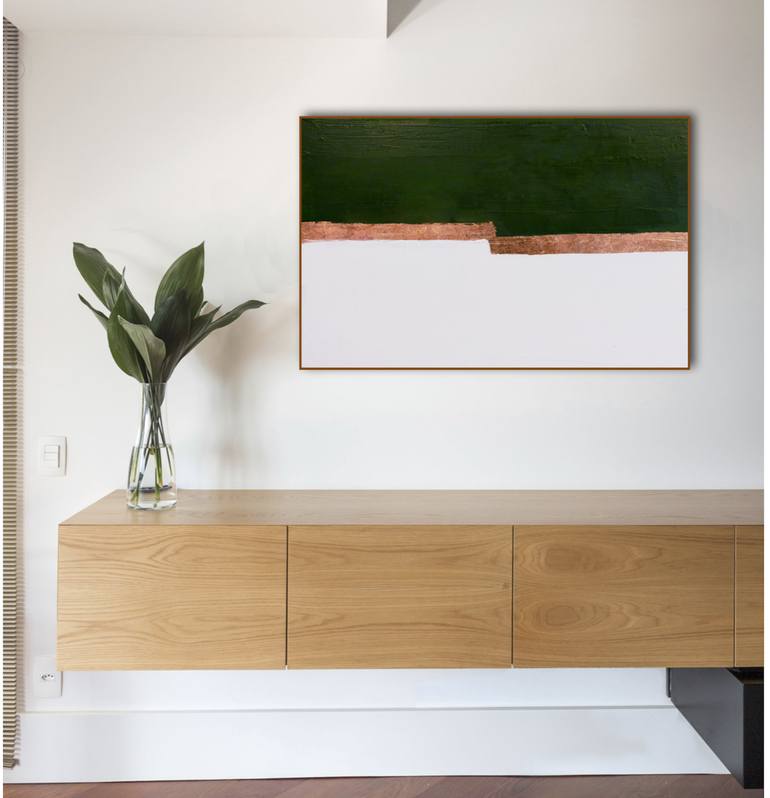 Original Minimalism Geometric Painting by Jennifer Latimer