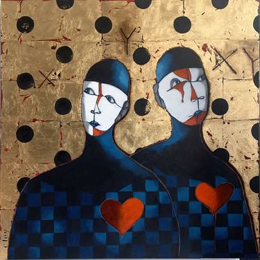 Original Figurative Love Paintings by CFey Pascale