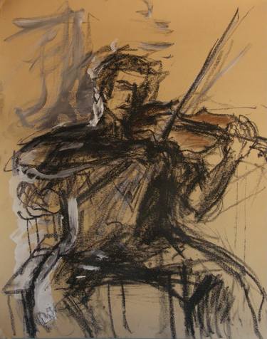 Print of Expressionism Music Drawings by Beverley Isaacs