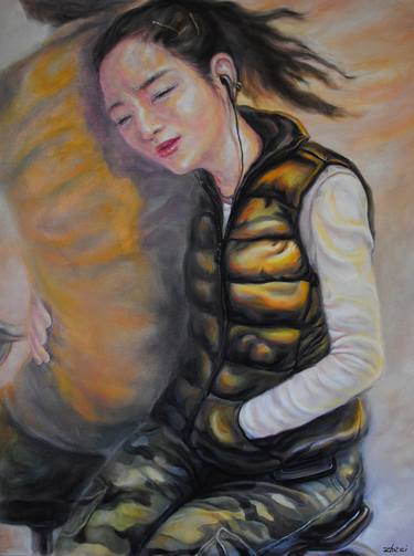 Original Love Painting by Zhe zi