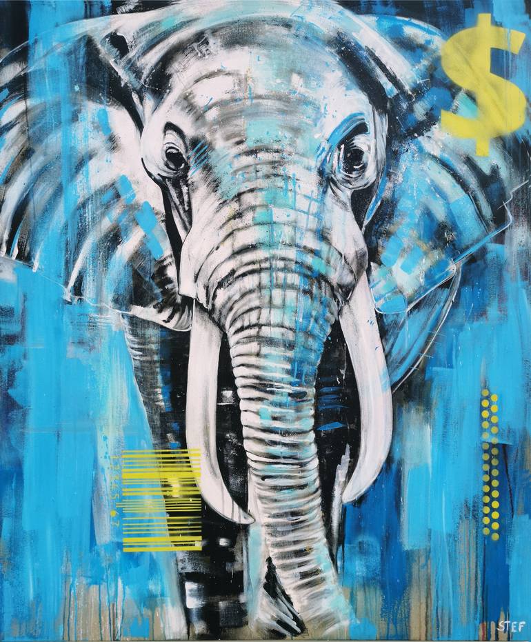 Original Expressionism Animal Paintings by Stefanie Rogge