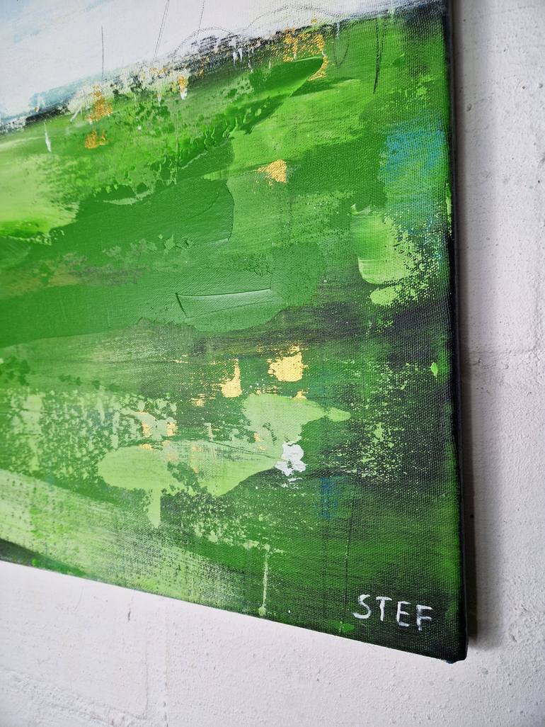 Original Abstract Expressionism Abstract Painting by Stefanie Rogge