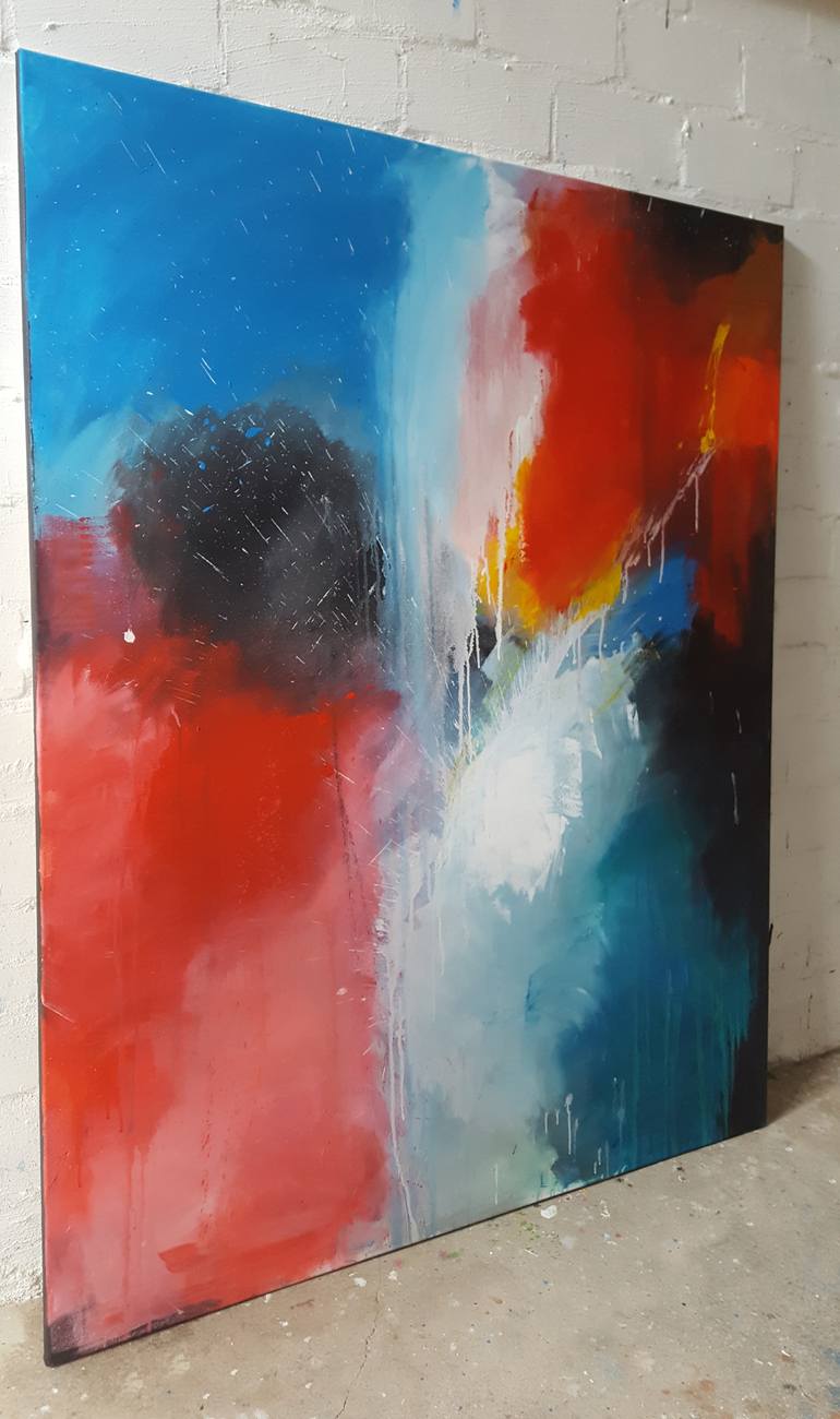 Original Abstract Expressionism Abstract Painting by Stefanie Rogge