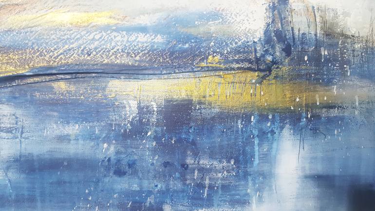 Original Abstract Seascape Collage by Stefanie Rogge