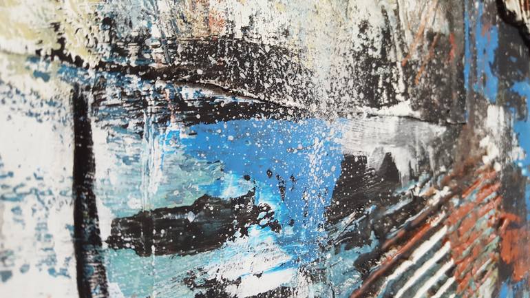 Original Abstract Landscape Collage by Stefanie Rogge