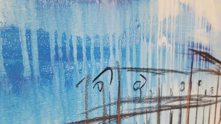 Original Abstract Expressionism Architecture Painting by Stefanie Rogge