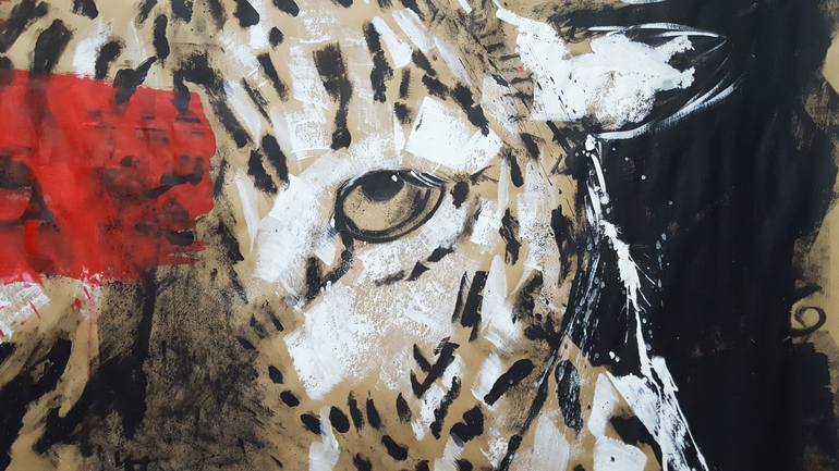 Original Expressionism Animal Painting by Stefanie Rogge