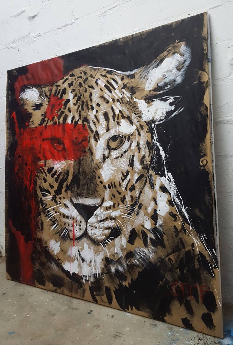 Original Expressionism Animal Painting by Stefanie Rogge